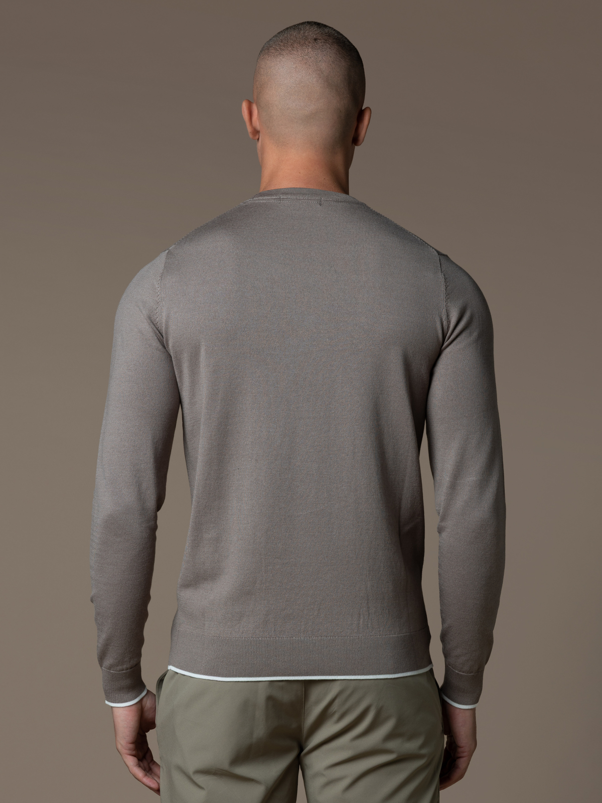 Lino Knit Crewneck - Taupe