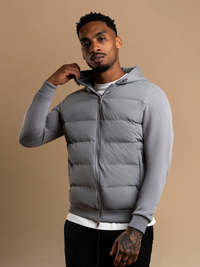 Hybrid Quilted Windbreaker - Grey