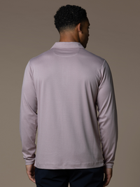 Lux Longsleeve Polo - Ash Rose