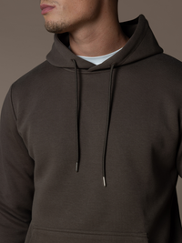 Essential Interlock Hoodie - Brown