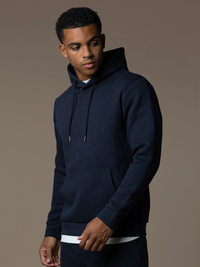 Essential Interlock Hoodie - Navy