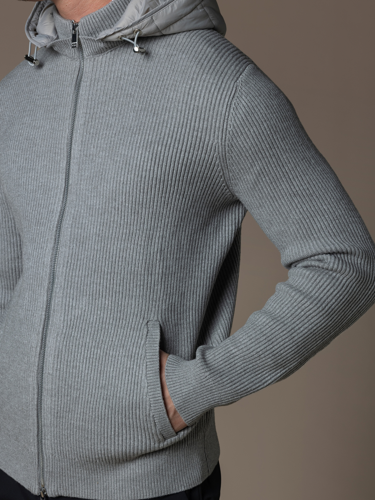 Hybrid Rib Jacket - Grey