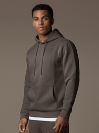 Essential Interlock Hoodie - Taupe