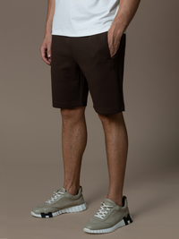 Interlock Flow Short Set - Brown