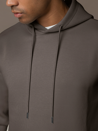 Essential Interlock Hoodie - Taupe