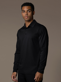 Lux Longsleeve Polo - Black