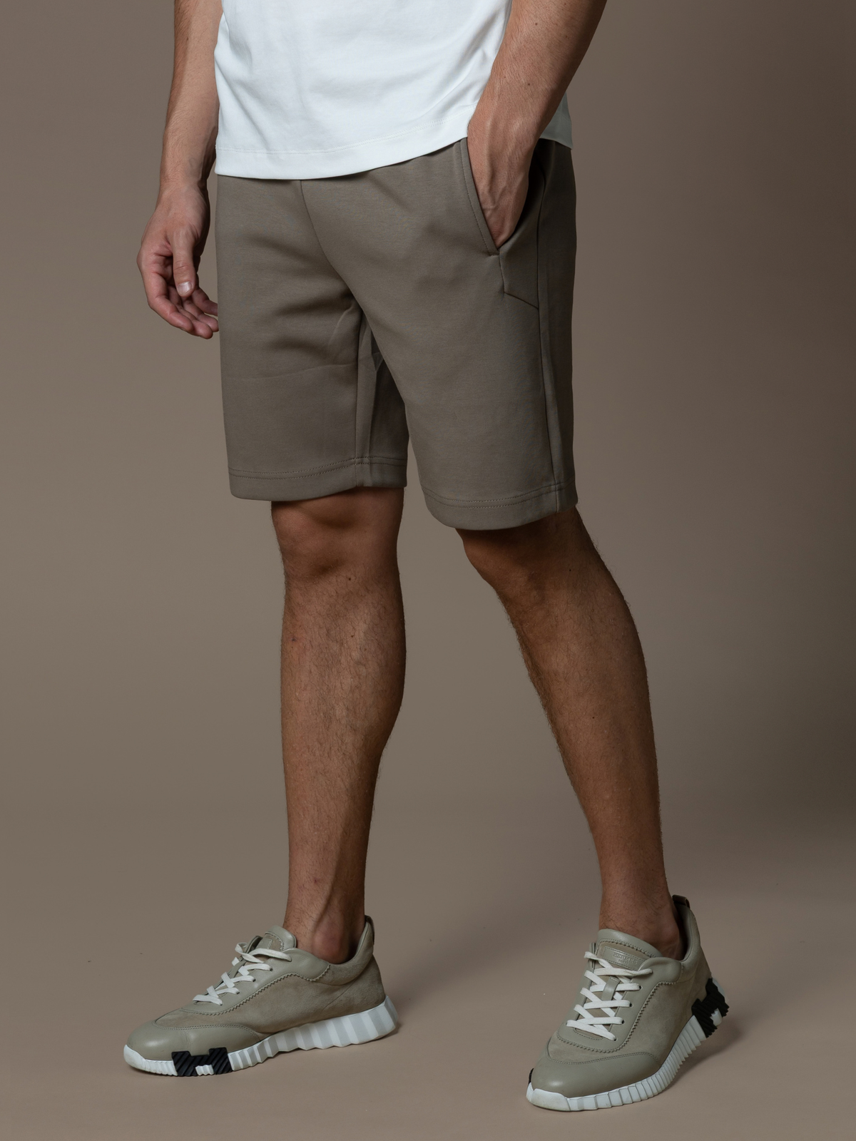 Interlock Flow Short Set - Taupe