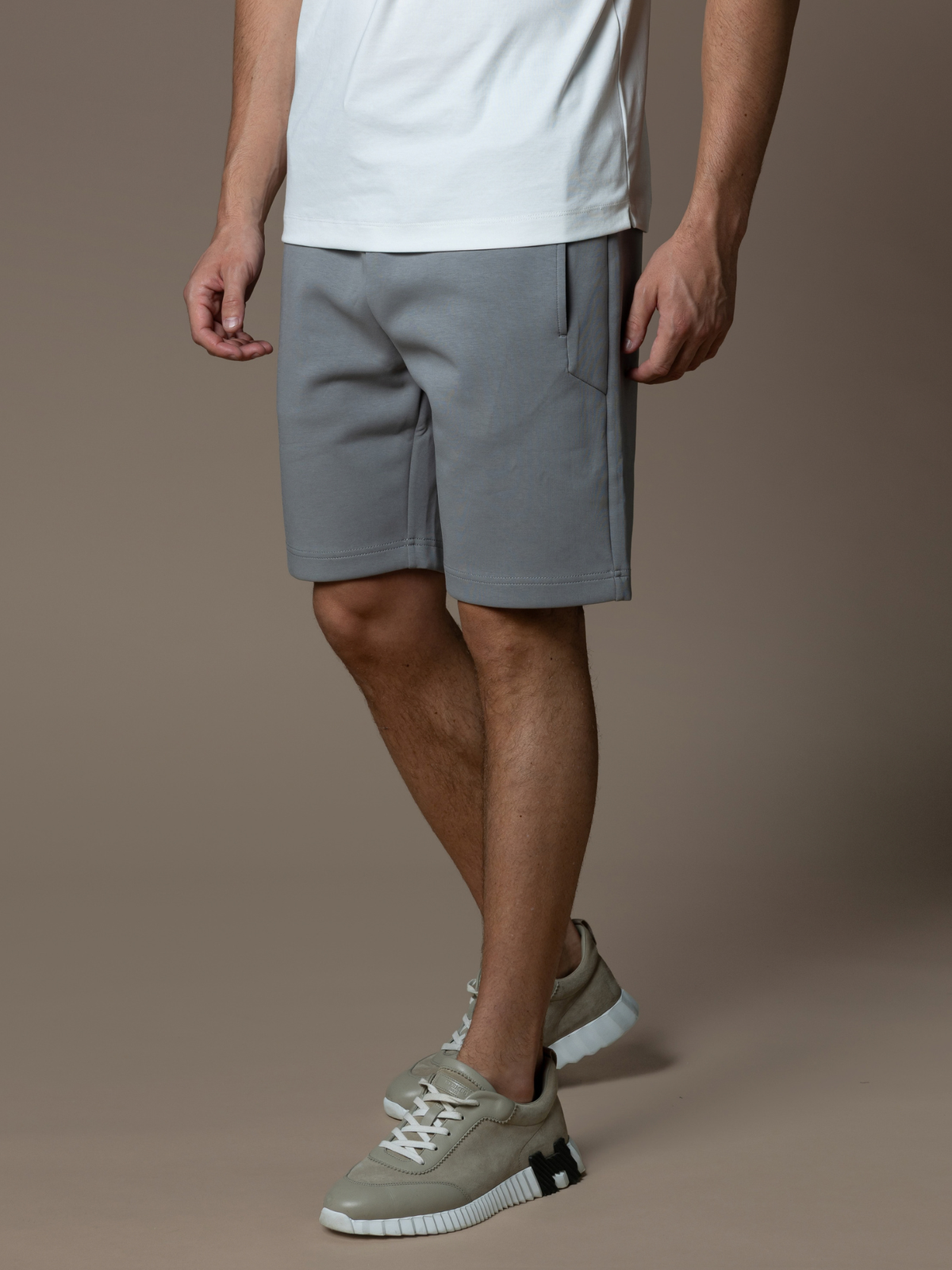 Interlock Flow Short Set - Grey
