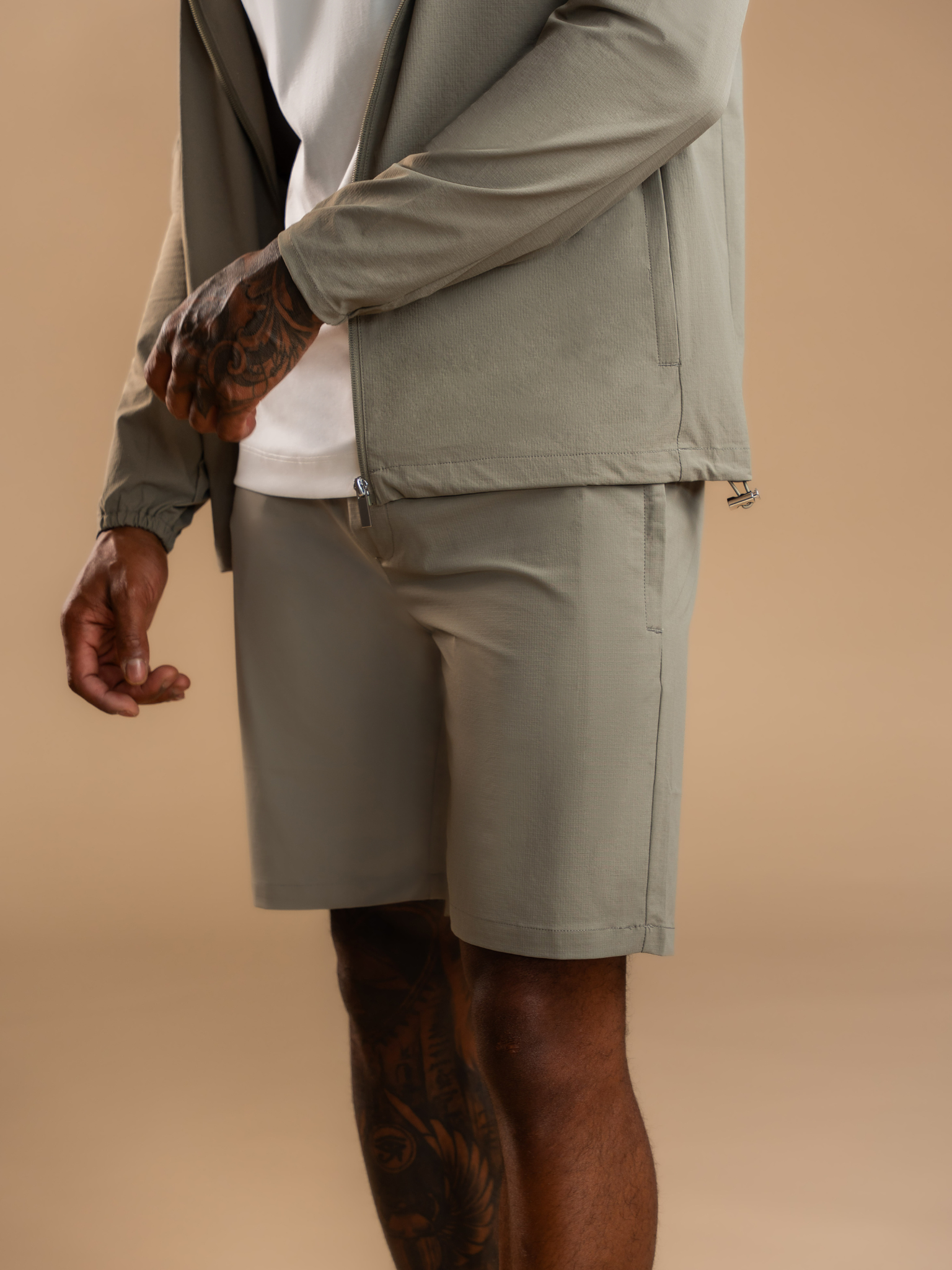 Tech Windbreaker Set - Olive