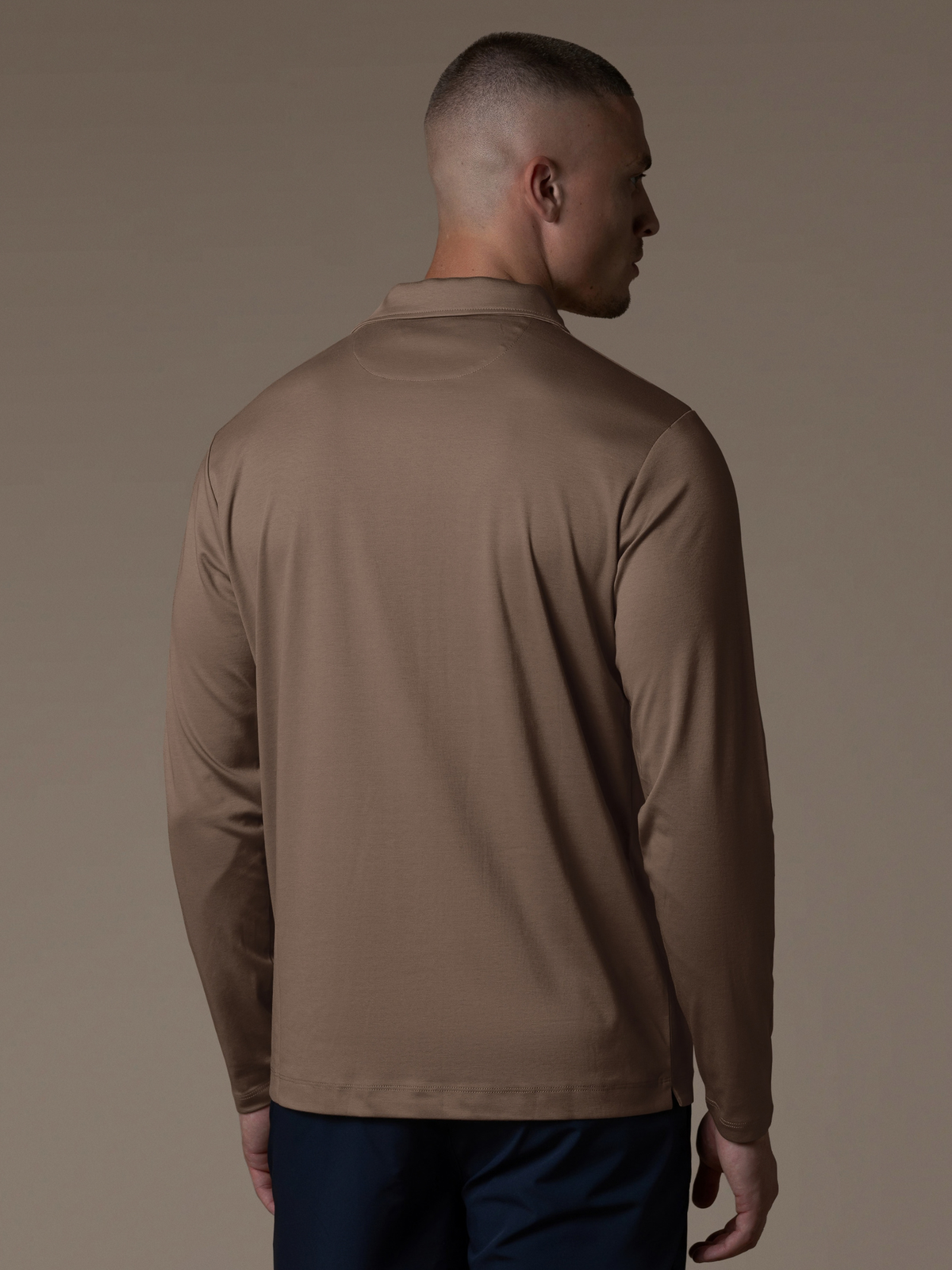 Lux Longsleeve Polo - Mocca