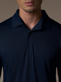 Lux Longsleeve Polo - Navy