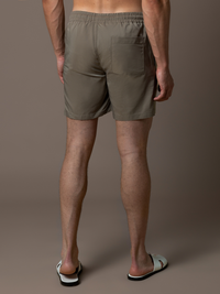 Zip Swim Short - Taupe