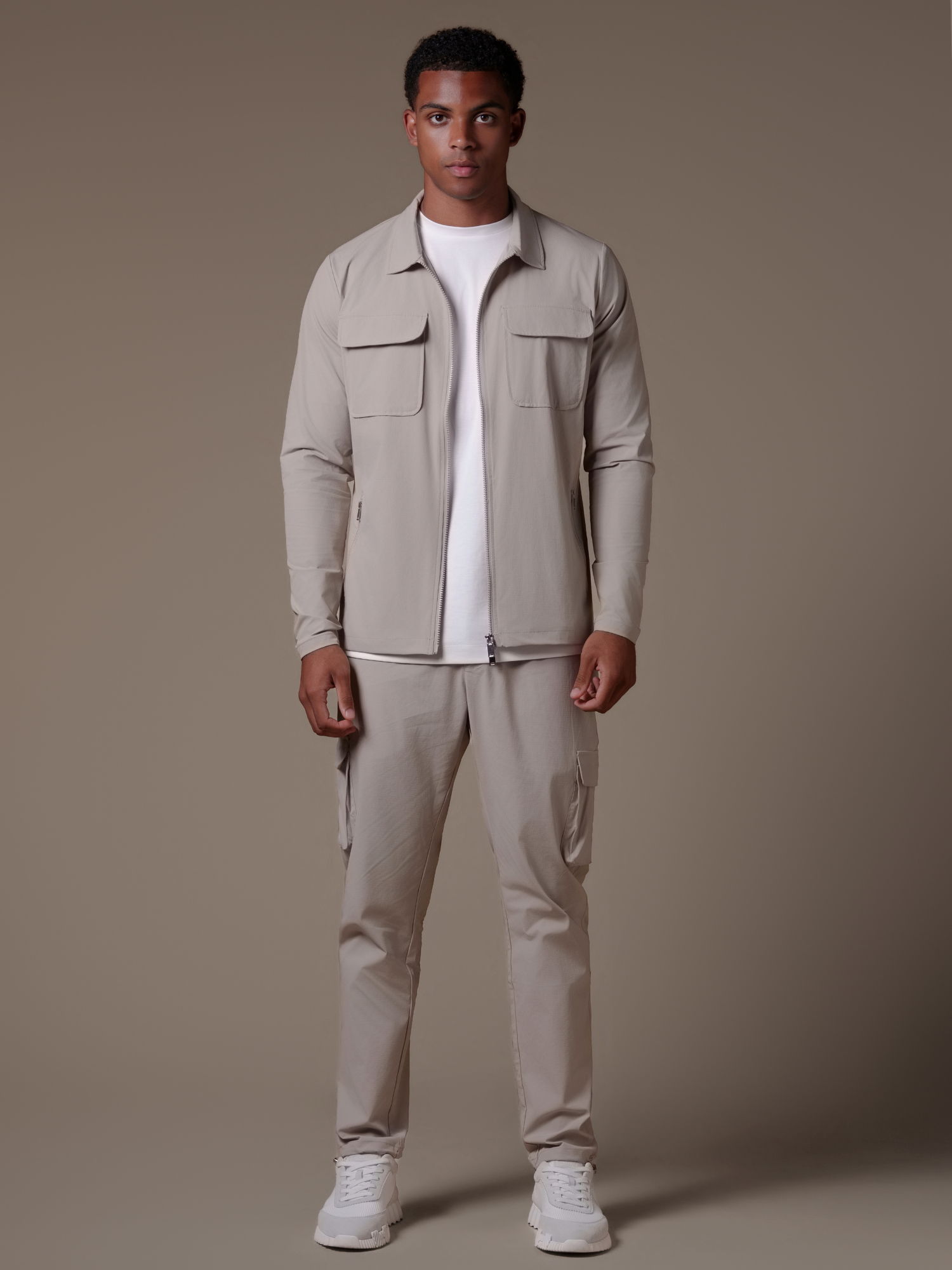 Cargo Tech Suit - Beige