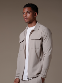 Cargo Tech Jacket - Beige