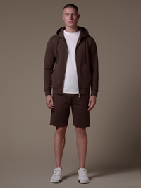 Interlock Flow Short Set - Brown