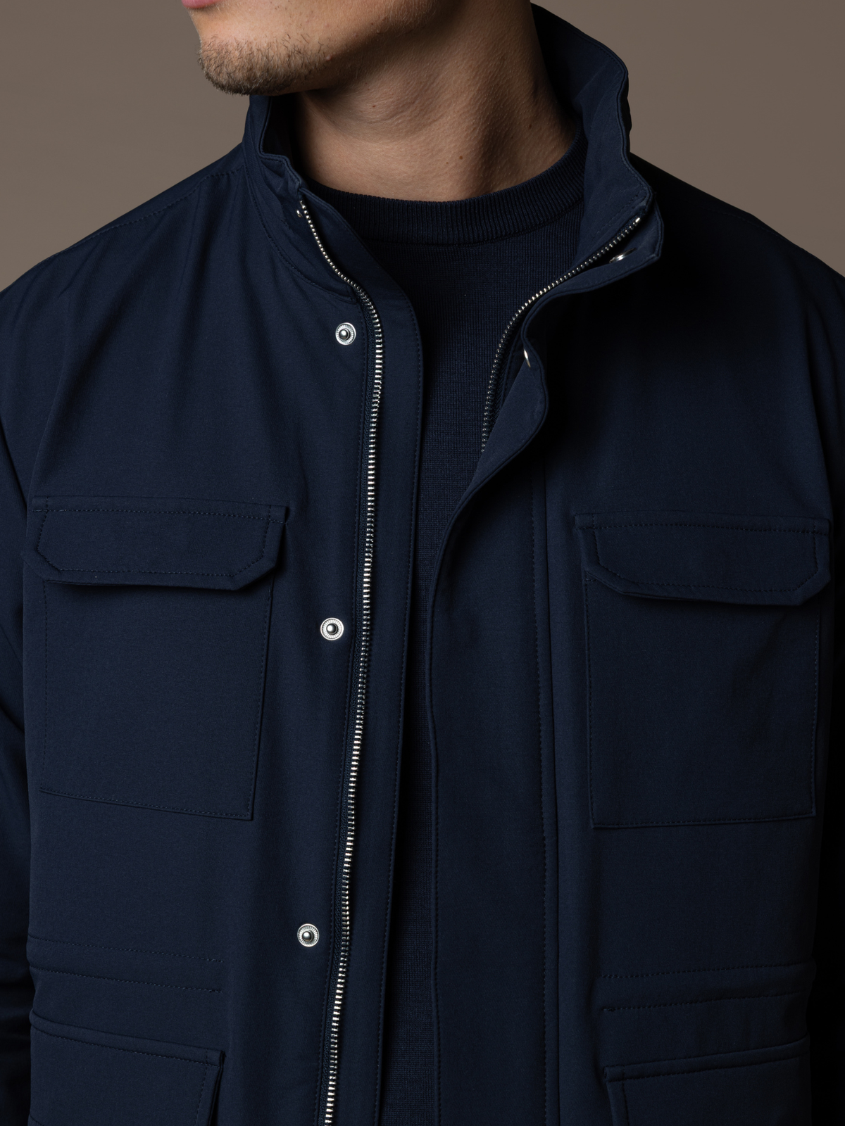 Tech Field Jacket - Navy