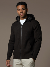Hybrid Rib Jacket - Brown