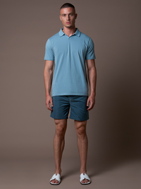 Zip Swim Short - Ocean Blue