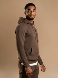Essential Interlock Hoodie - Brown