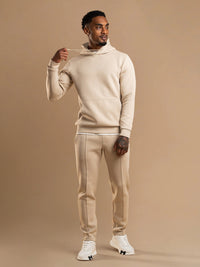 Essential Interlock Hoodie - Beige