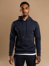 Essential Interlock Hoodie - Navy