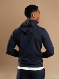 Essential Interlock Hoodie - Navy