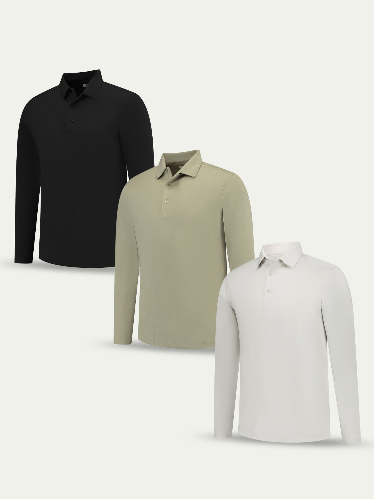 Lux Longsleeve Polo - Mixed 3 Pack