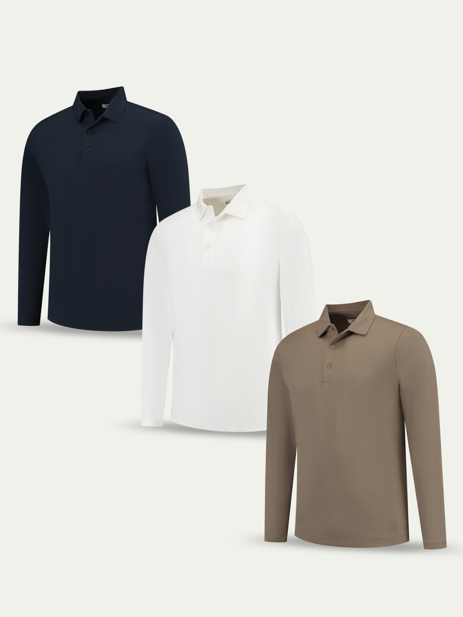 Lux Longsleeve Polo - Mixed 3 Pack