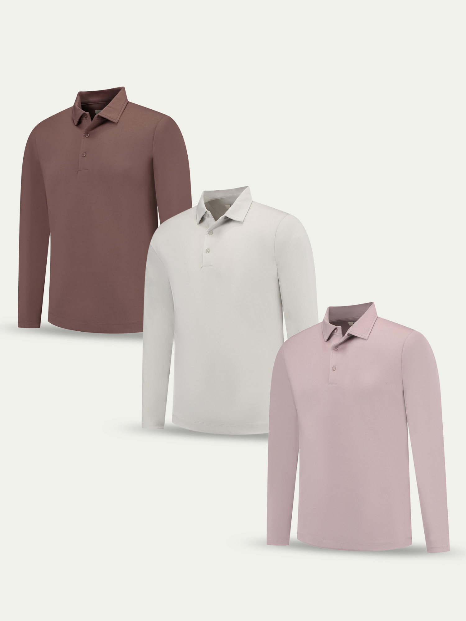 Lux Longsleeve Polo - Mixed 3 Pack