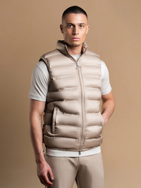 Tech Puffer Gilet - Beige