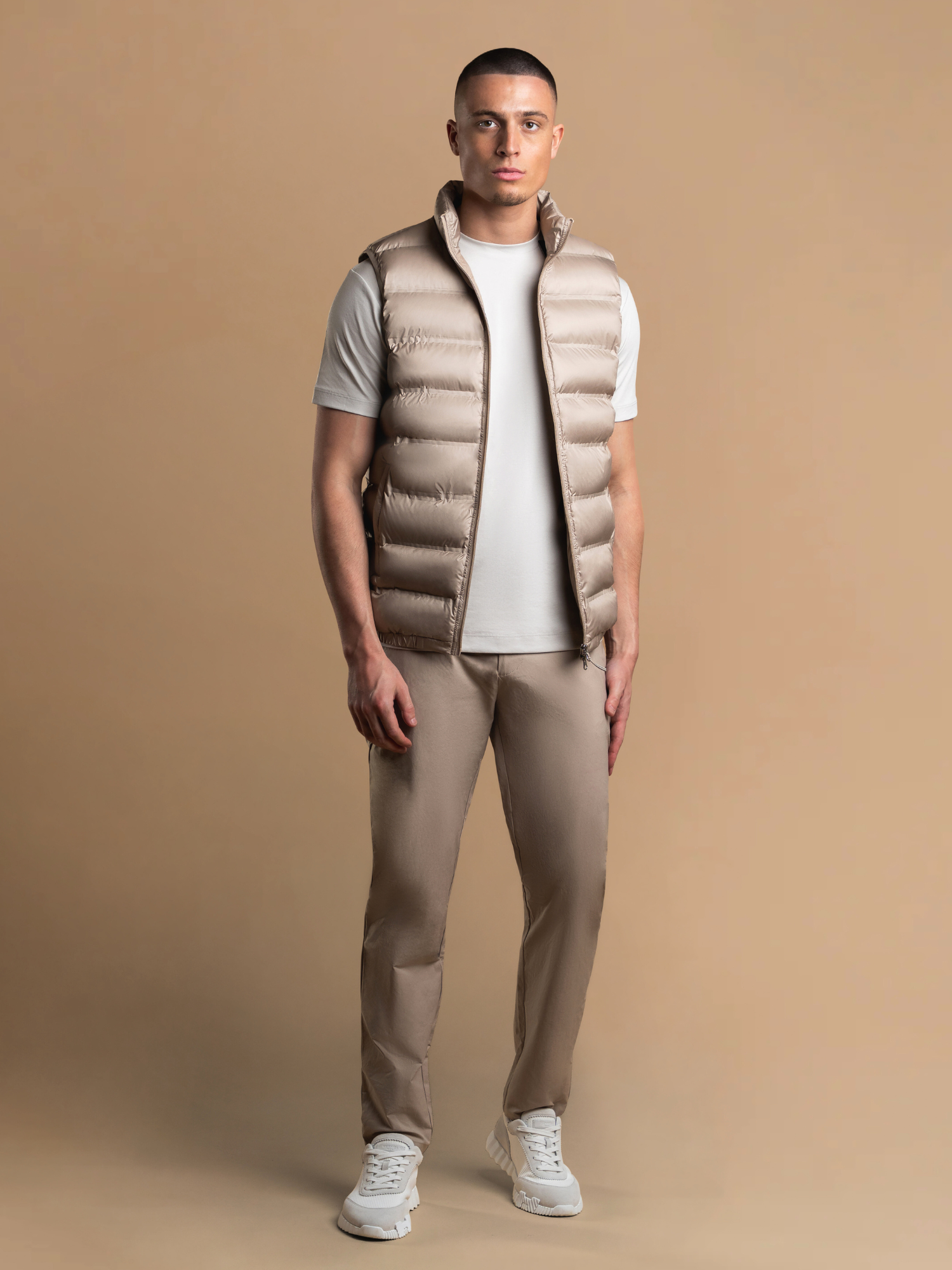Tech Puffer Gilet - Beige