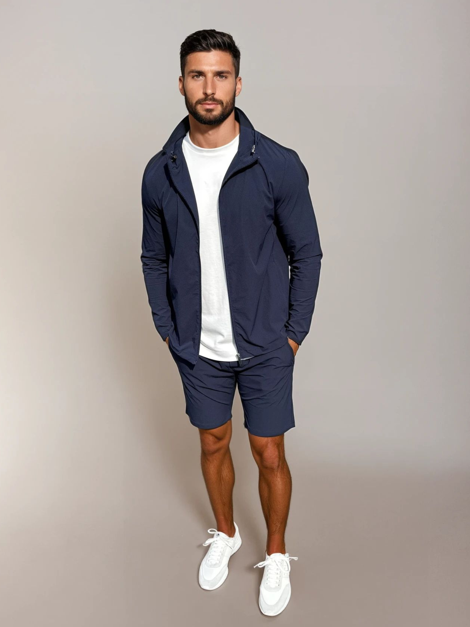 Tech Windbreaker Set - Navy