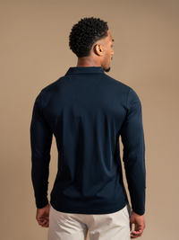 Lux Longsleeve Polo - Navy
