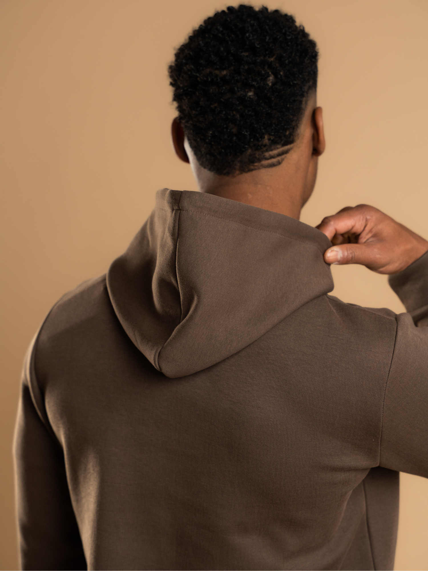 Essential Interlock Hoodie - Brown