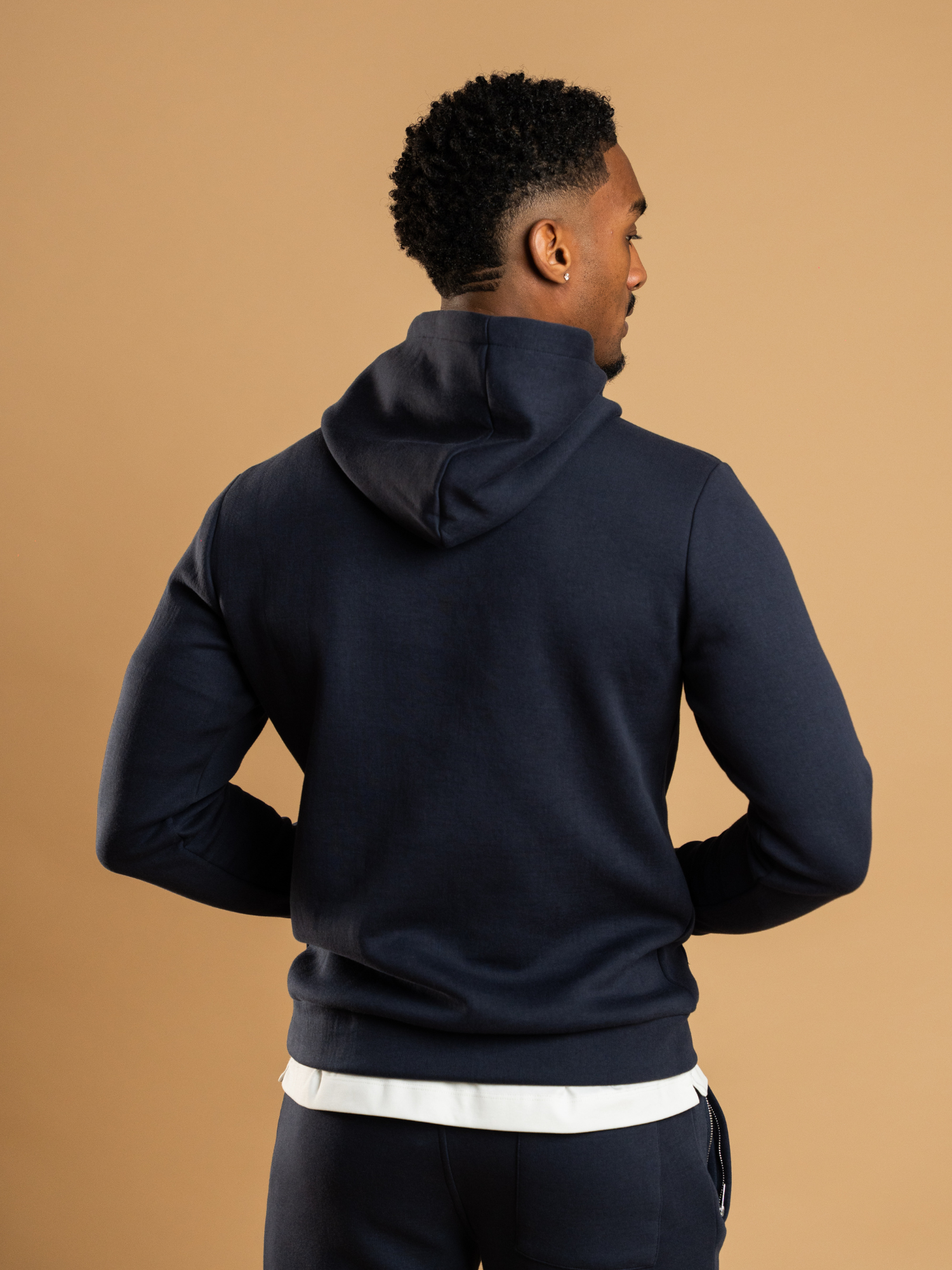 Essential Interlock Hoodie - Navy