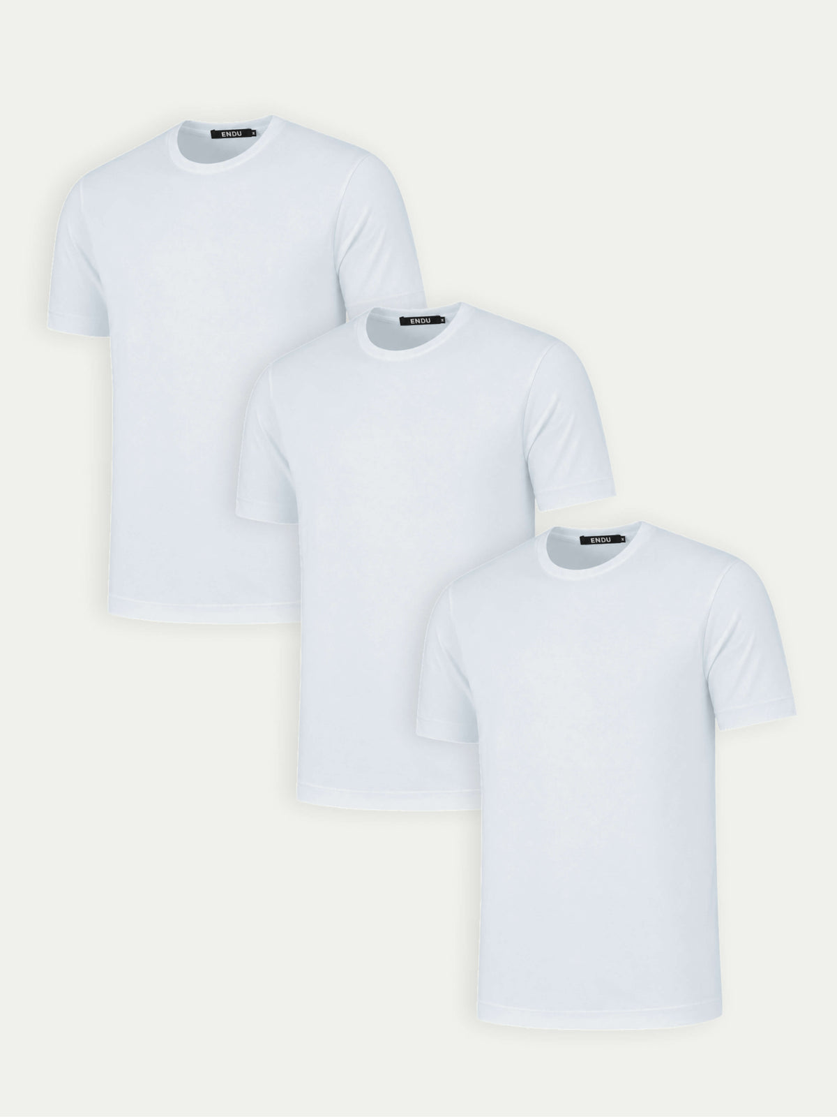 Essential Lux T-Shirt - Mixed 3 Pack - White
