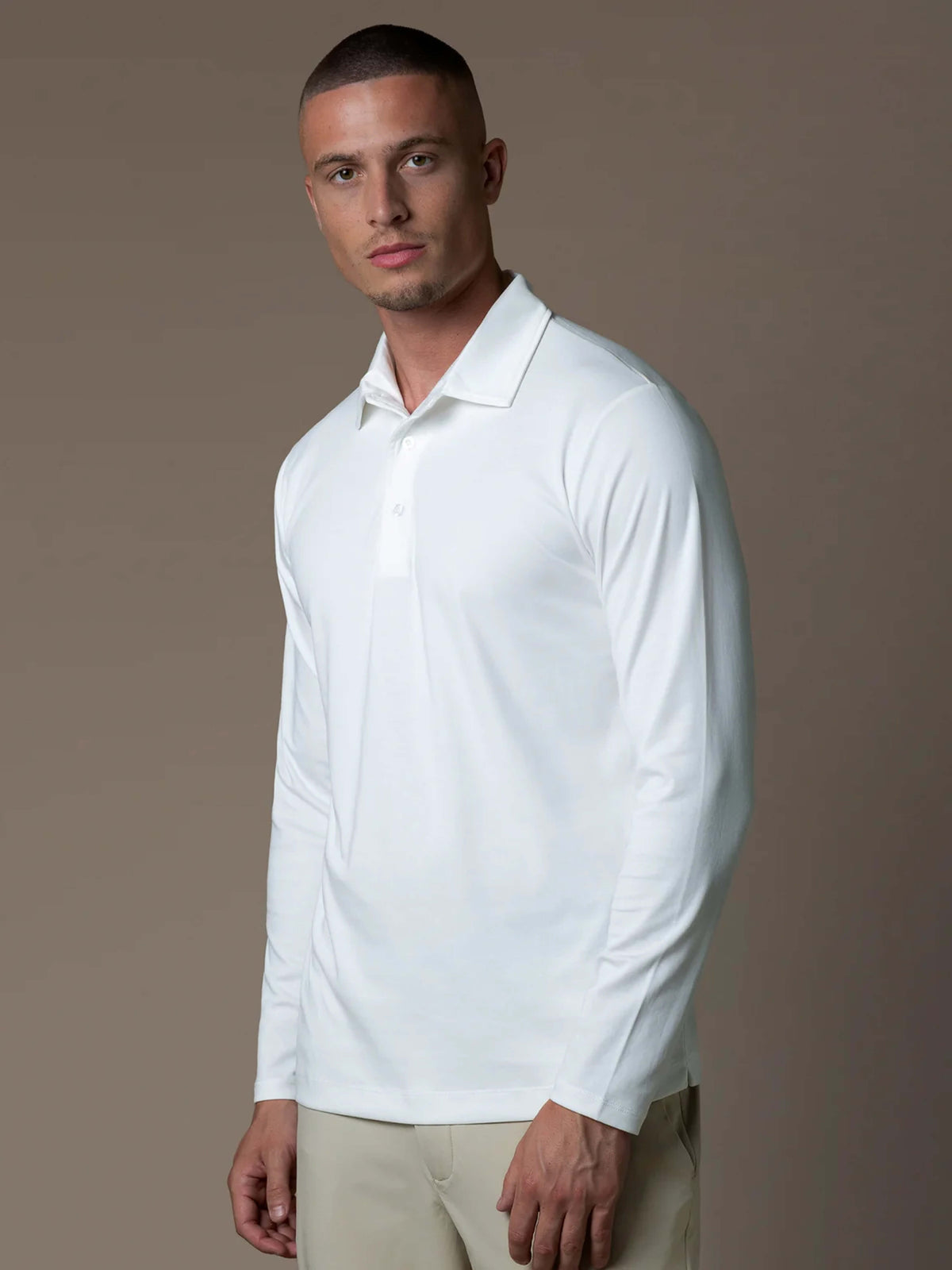 Lux Longsleeve Polo - Mixed 3 Pack - White